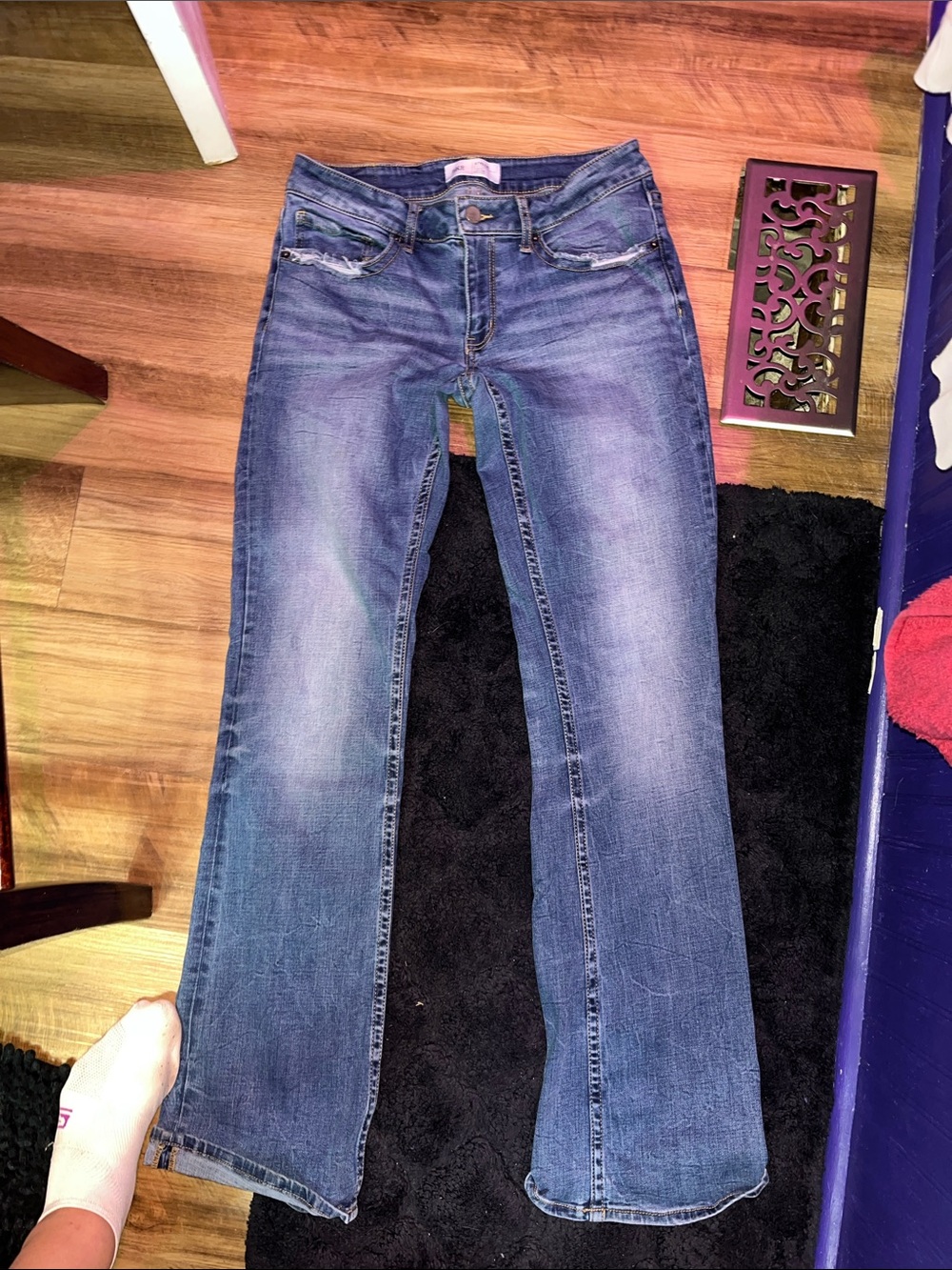 BKE Women's Blue Flared Jeans